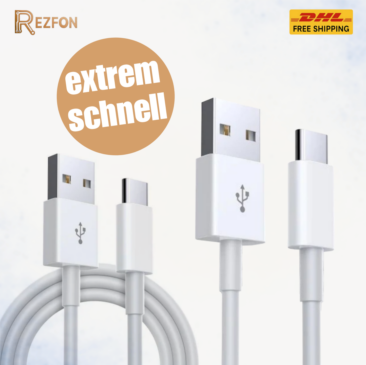 USB-A auf USB-C Schnellladekabel für Android Samsung Huawei Xiaomi