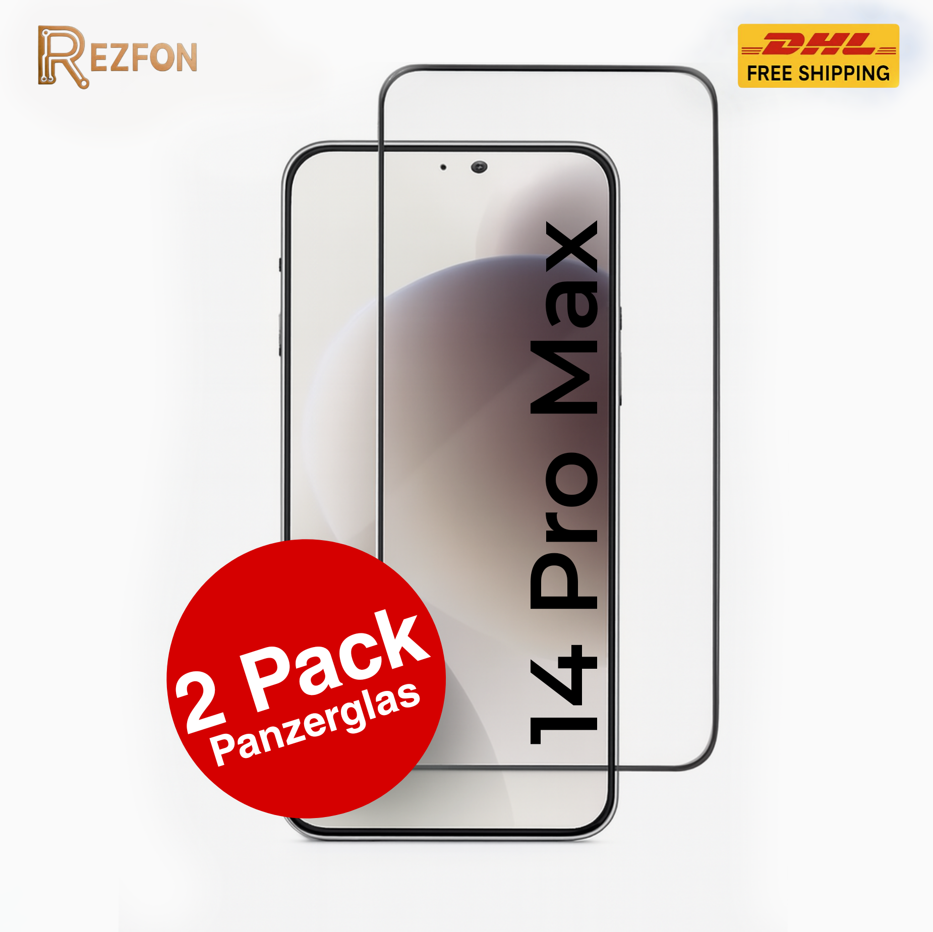 Panzerglas Full Screen für iPhone 14 Pro Max – 9H Edge-to-Edge Schutzfolie