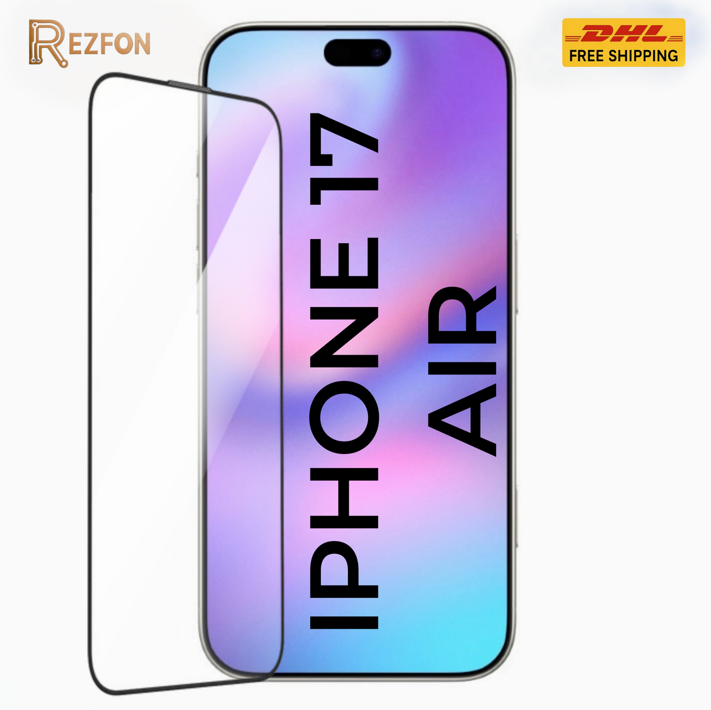 Panzerglas Full Screen für iPhone 17 AIR – 9H Schutzfolie Randlos