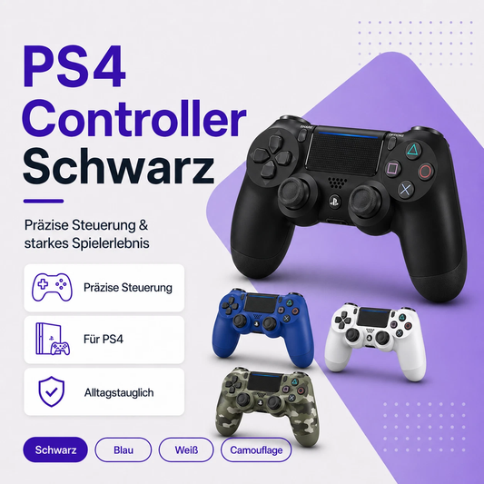 Kabelloser Controller kompatibel mit PS4 – Gaming Controller mit präziser Steuerung