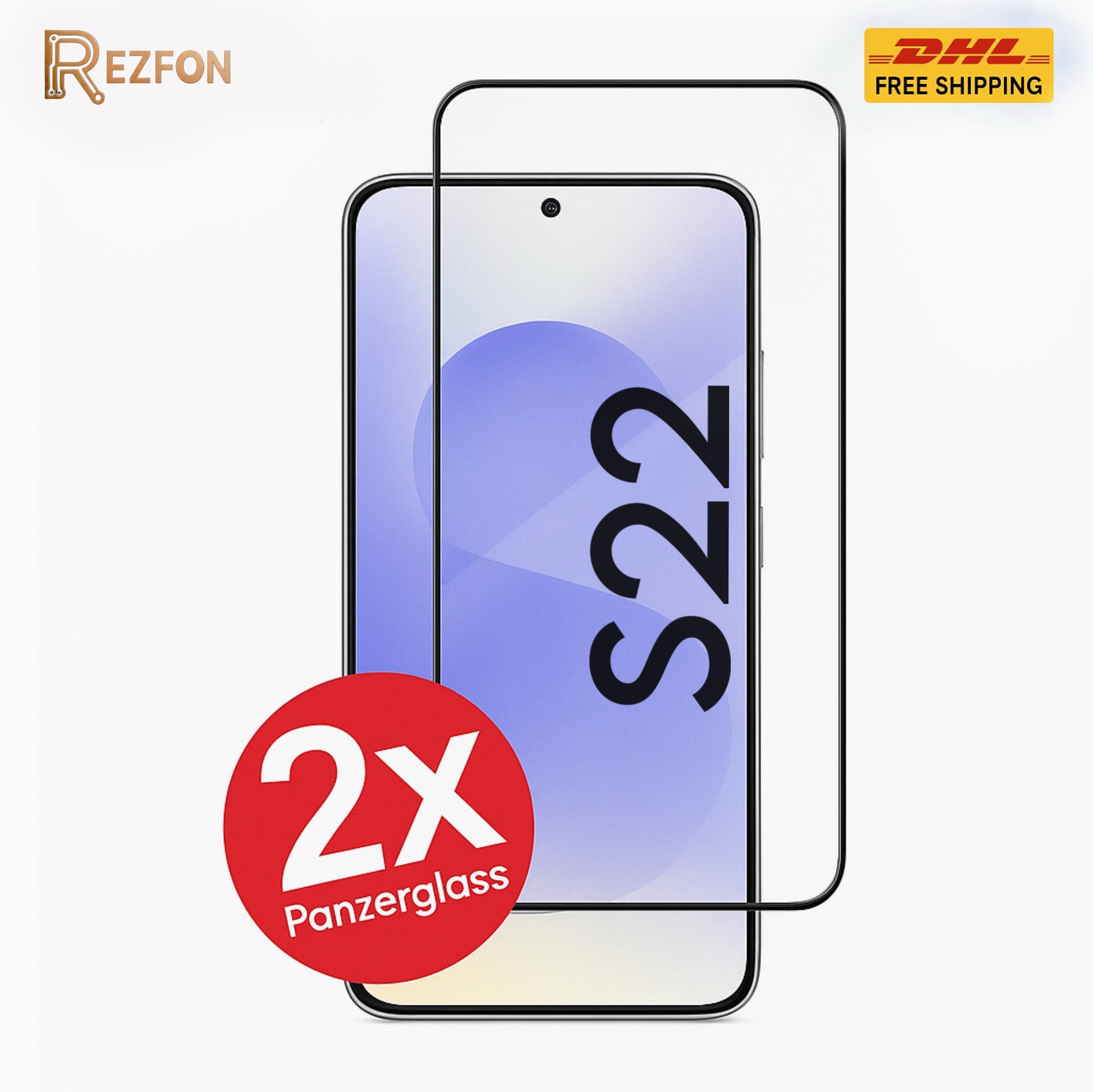 Panzerglas Full Screen für Samsung Galaxy S22 – 9H Edge-to-Edge Displayschutz