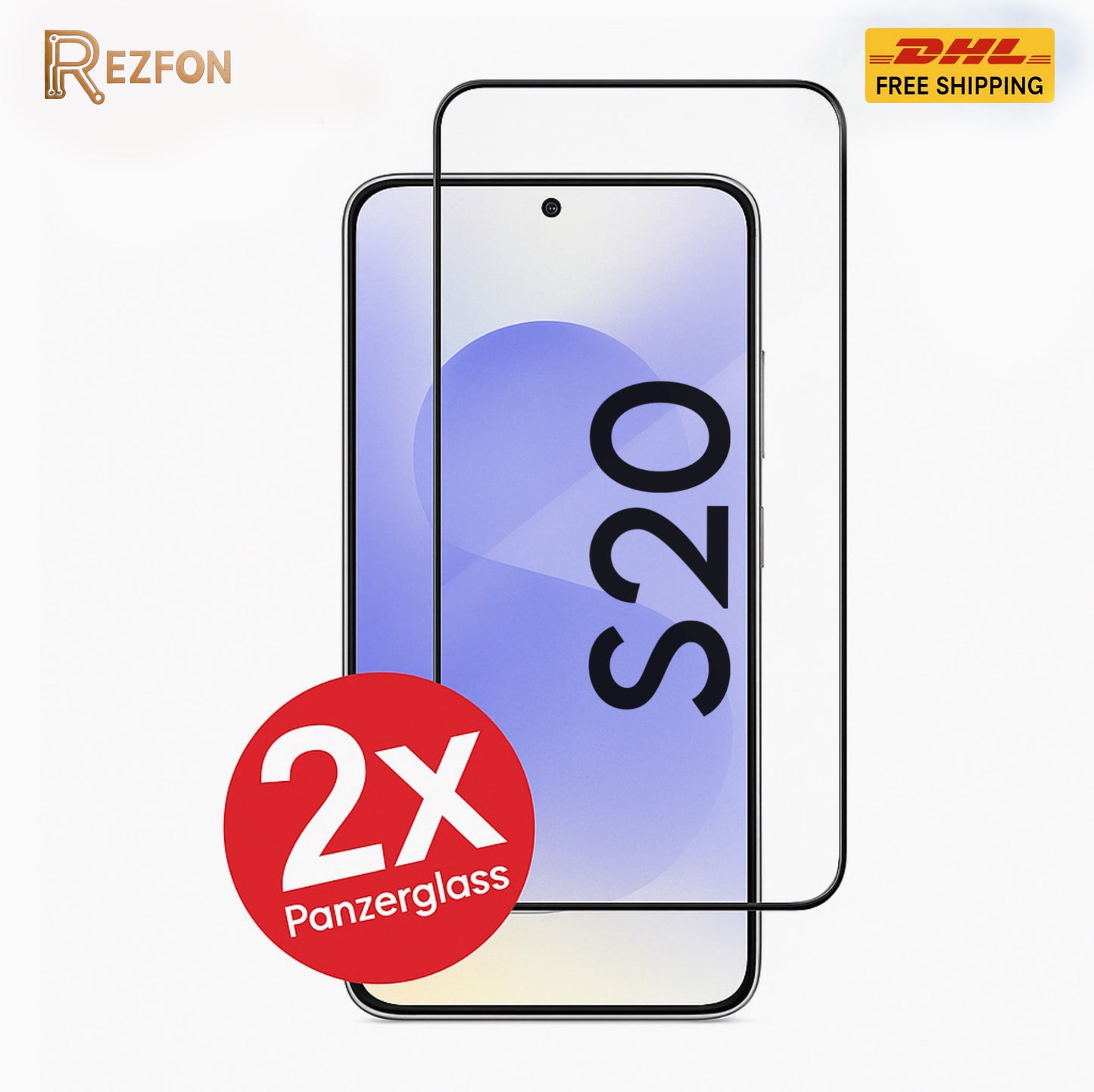 Panzerglas Full Screen für Samsung Galaxy S20 – 9H Edge-to-Edge Displayschutz