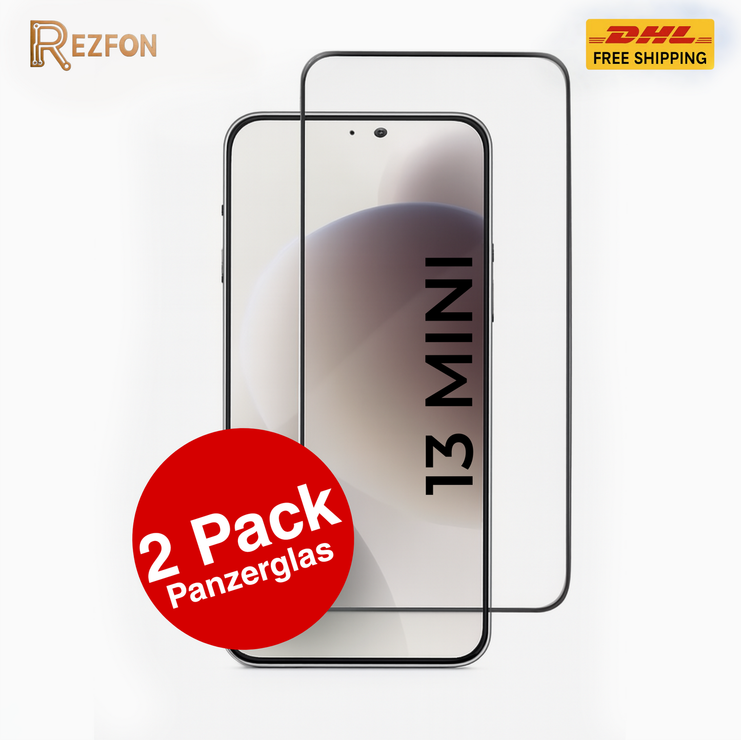 Panzerglas Full Screen für iPhone 13 Mini – 9H Edge-to-Edge Schutzfolie