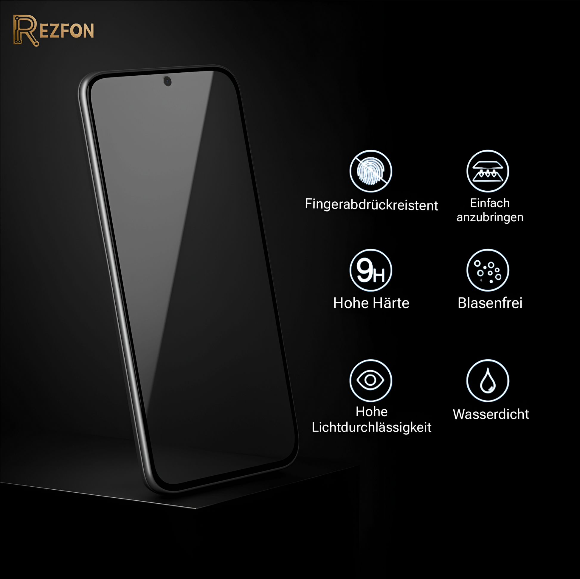 Panzerglas Full Screen für Samsung Galaxy S23 – 9H Edge-to-Edge Displayschutz