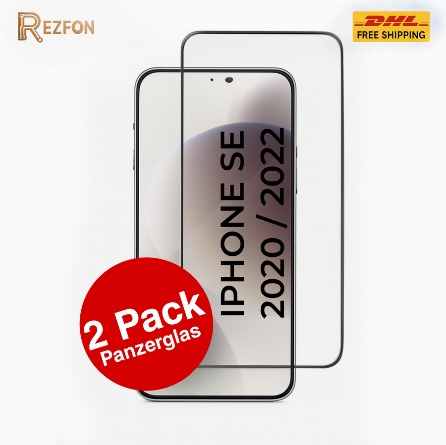 Panzerglas Full Screen für iPhone SE (2020) – 9H Edge-to-Edge Schutzfolie