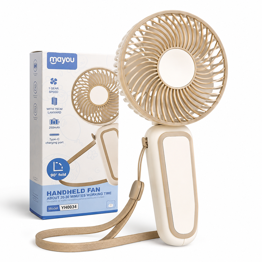 MAYOU YH0034 Faltbarer Handventilator Type-C