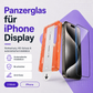 Panzerglas mit Schablone für iPhone – 9H Schutzglas