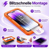Panzerglas mit Schablone für iPhone – 9H Schutzglas