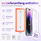 Panzerglas mit Schablone für iPhone – 9H Schutzglas
