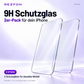 Symbolbild: 9H Schutzglas im 2er-Pack, zwei Schutzgläser für dasselbe ausgewählte iPhone-Modell.